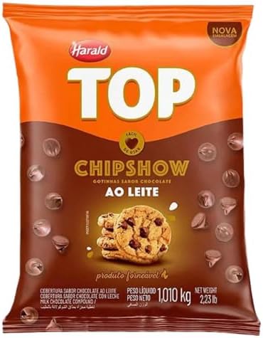 Cobertura Forneável Chipshow Ao Leite Gotas 1,010kg