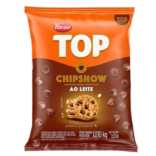 Gotas de Chocolate Forneáveis Ao Leite Top Chipshow 1,01kg - Harald