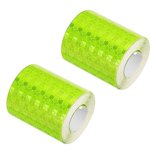 Ruban adhésif réfléchissant imperméable PATIKIL vert fluo pour remorque et camion