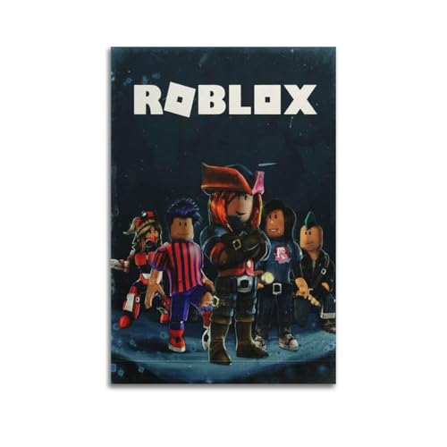 ZPAOWUFB Roblox - Póster de juego decorativo, lienzo, póster de pared e imagen artística moderna para decoración de dormitorio familiar, 20 x 30 cm
