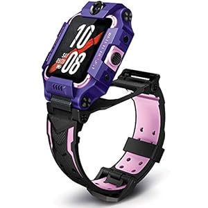imoo Watch Phone Z6, Kinder Smartwatch mit GPS, Telefon Uhr für Kinder, 4G Smartwatch Kinder mit Flip-Dual-Kameras, GPS Uhr Kinder mit Echtzeit-Ortung und IPX8 Schwimmniveau wasserdicht(Violett)