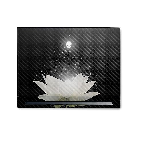 Image of MightySkins Carbon Fiber Skin Compatible With Alienware M18 R1 (2023) Full Wrap Kit - Twilight Lotus | Protective Durable Textured Carbon Fiber Finish | Easy To Apply & Change Styles | Made in the USA