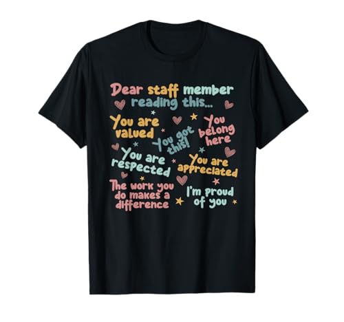Admin Team Dream Team School Staff Teacher Back to School T-Shirt