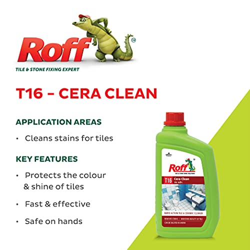 Image of Roff Cera Tile Cleaner,Rapid Action Tile,Concentrated Liquid for Tough Stains,Multi-surface Floor and Tile Cleaner,500 ml