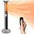 SereneLife Infrared Patio Heater, Electric Patio Heater for Indoor/Outdoor Use, Portable Tower Heater with Remote Control, 1500 W, for Restaurant, Patio, Backyard, Garage, Decks (Black)