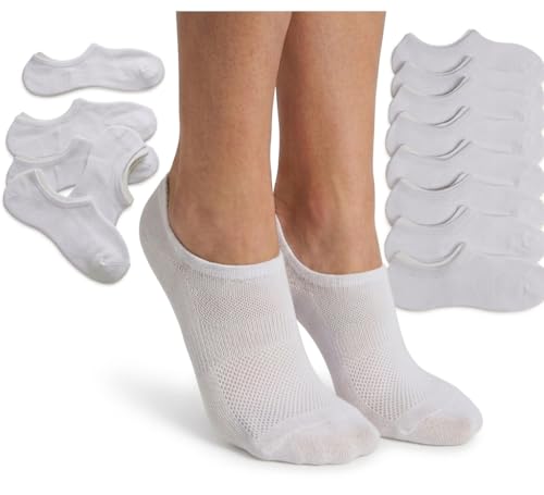 MATBOTEX.COM ROPA DE HOGAR & BEBE Calcetines Invisibles Pinkis OFERTA 12 UNIDADES (35/40) Hombre/Mujer Blancos Antideslizante Hipoalergenico En El Talón