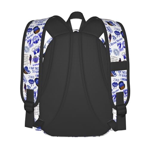 Sorority Zeta Backpack 17 ", Features Your Sorority'S Logo And Quotes For A Personalized Touch. This Unique And Customized Backpack Is Perfect For Jogging And Hiking4