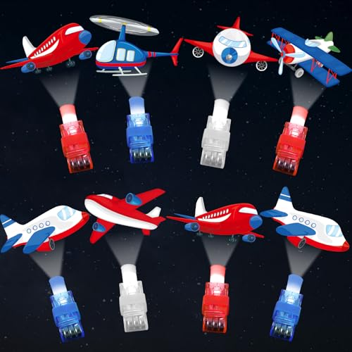 36PCS Airplane LED Finger Lights Aircraft Party Favors Glow in the Dark Light Up Finger Lights Plane Themed Toys Bulk for Kids Birthday Party Goodie Bag Stuffer Birthday Gifts Classroom Prize