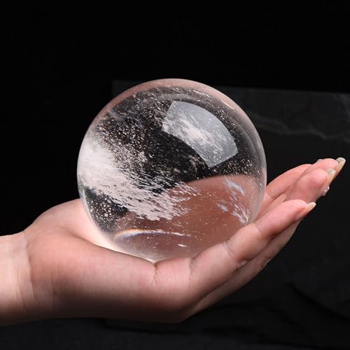 Sphere crystals stone transparente de 17cm para brujería y hogar 8