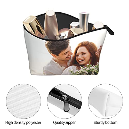 Adaptor Custom Personalized Toiletry Bag Case for Travel Beach, Design Your Picture Image Logo Photo Makeup Cosmetic Storage Bag Portable Make Up Pouch for Women Men3