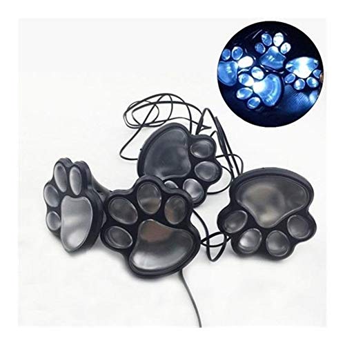 Preisvergleich Produktbild Fuxwlgs LED Gartenleuchte 4pcs Fußabdruck solarbetriebene LED-Leuchten Haustier Hund Tiertatzen Entwurf im Freien Landschaftsbeleuchtung for Rasen-Dekor Garten (Emitting Color : RGB)