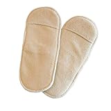 Popolini EasyFree All-in-3 Stoffwindel/Abhaltewindel für Windelfrei und Stoffwickler (Easyfree Booster Einlagen Frottee Natur (2er Pack), S (2,5-6kg))