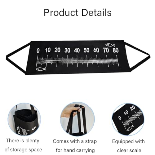 IAZHENJane Fishing abhakmatte Angeln abhakmatte 98x30cm Fishing Maßband zum Angeln Faltbare karpfenangelmatte,Tragbar Karpfen Angelzubehör,Anfänger Outdoor Karpfen Forellenangeln (Portabler Stil)