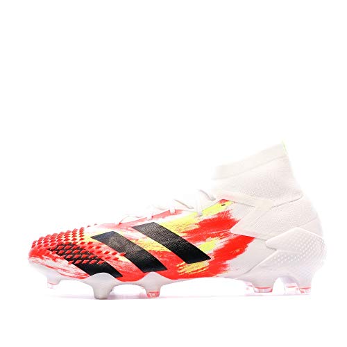 Adidas Predator MUTATOR 20.1 FG, Scarpe da Calcio Uomo, Ftwr White/Core Black/Pop, 44 EU