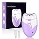 URAQT Epilierer Damen, Epiliergerät für Haarentfernung mit Massagerollen, Sanfte Langanhaltende Epilator Damenrasierer, Rasierer Aufsätze für Körper, Peeling, Reinigung, Tasche, Geschenk Frau（Lila）