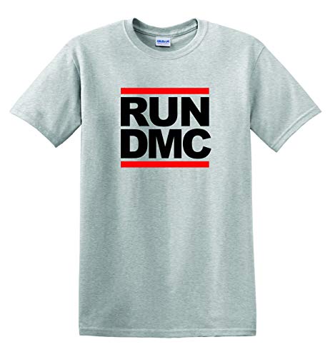 Revolutionary Tees Run DMC Hip Hop Retro Rap 80s Cult Band - Camiseta de algodón pesado Revolutionary Tees Run DMC Hip Hop Retro Rap 80s Cult Band - Camiseta de algodón pesado