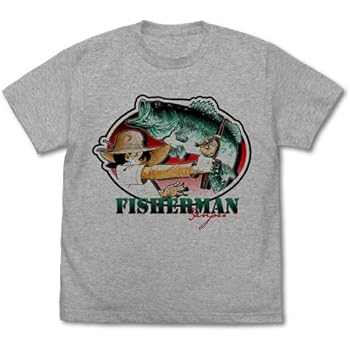 Amazon Co Jp 釣りキチ三平 三平とブラックバス Tシャツ ミックスグレイ Sサイズ ホビー