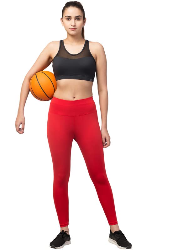 Image of BLUECON Gym wear Leggings Ankle Length Workout Pants | Stretchable Tights | Mid Waist Sports Fitness Yoga Track Pants for Girls & Women (Pack of 2)