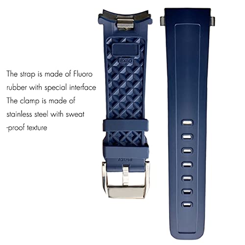 Correa de reloj de goma de flúor de 22 mm suave para la colección masculina IWC AQUATIMER 4