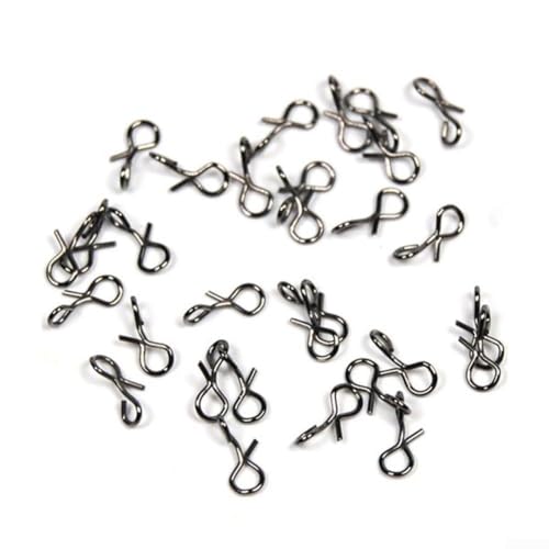 Juego de 50 ganchos de acero inoxidable para pesca con mosca para cambios eficientes de señuelos e integración líder en varias cañas (L)