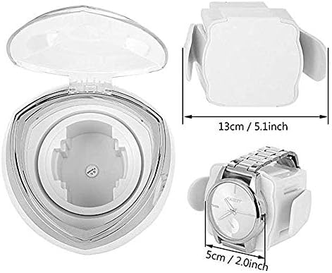 FENOKD Mechanical Watch Shaker Single Automatic Watch Winder, with Smart Timer Control and Blue LED Light Mechanical Watches Winding Box Quiet Motor