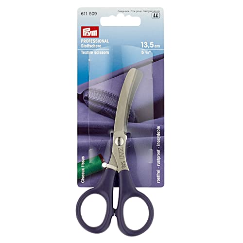 Prym 611509 Professional Stoffschere gebogen 5 1/4'' 13,5 cm, Blau, Purpur