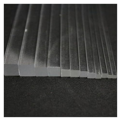 Barra cuadrada de acrilico transparente de 20x20mm en pack de 2 unidades 7