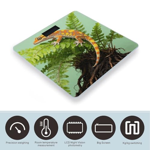 Báscula digital Crested Gecko para baño 400 lb miniatura 3