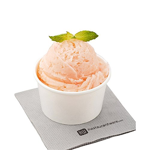 Image of Restaurantware White 3 Count To Go Cup Disposable 3 x 3 x 1.8 Inches Paper Mini Cup Grease-Resistant Cup Recyclable Durable Design
