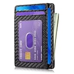 Meliya Slim RFID Blocking Wallet for Men, Front Pocket Minimalist Leather Credit Card Holder Wallet for Women, Holds up to 7 Cards and Bank Notes, Ideal for Travel