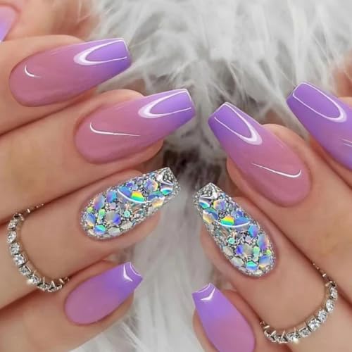 24 PCs press on nails, fake nails include prep Stick and artificial nails eshal beauty