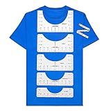 Tshirt Ruler Guide Set for Vinyl Placement 6PCS- T Shirt Alignment Tool to Center Designs for Heat Press, DIY Sewing Tool