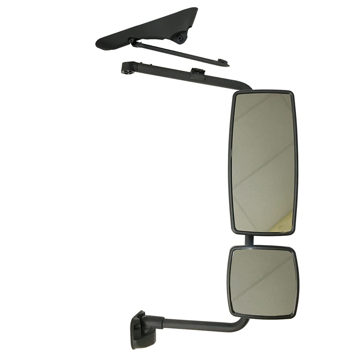 Door Mirror with Arm Black - Passenger Side (Fit: International 4300 4400 7400 7600 8500 8600 Truck)