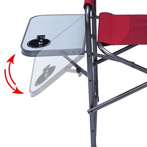 Portal Director Chairs, 18.5" X 13.39" X 31.89", Red #TOP5