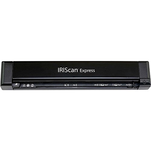 IRIScan Express 4 - Escáner (alimentación de hojas, Tarjeta de visita, Plastic Card, Papel fotográfico, Sobres, USB, USB, 1200 x 1200 DPI, A4)