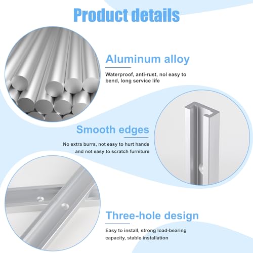 DBREAKS 4 Stück T Slot Track 40cm T Nut Schiene Aluminium-T-Nut T Track T Nut Gehrungsschiene, T Schienenrampe Tschiene mit Schrauben für Tischsäge Router Holzbearbeitung