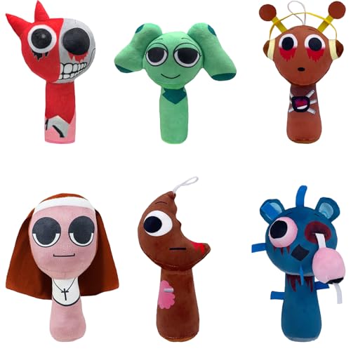 スプランキー ぬいぐるみ セット 20CM Sprunki 人形 ホラー音楽ゲーム 歌う モンスター 柔らかいぬいぐるみ フィギュア 萌えグッズ かわいい 部屋飾り人形 大人 おもちゃ 子供へのクリスマス 誕生日 プレゼント (Set 8)のサムネイル