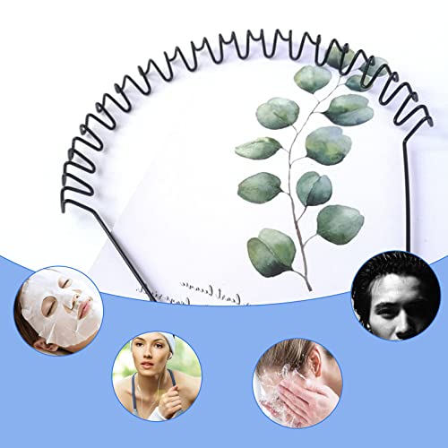 2Pcs Fasce per la cura della bellezza Unisex Nero