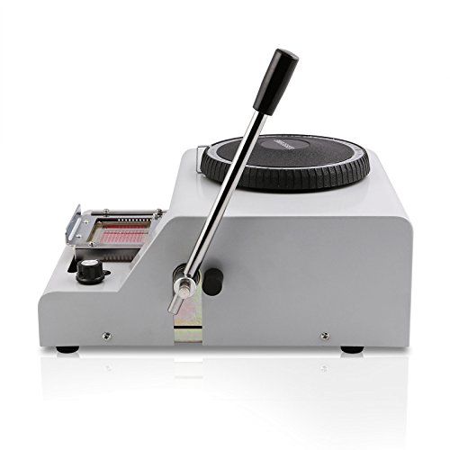 Superland Embosser 72 Character Card Embossing Machine for PVC Gift Card Credit VIP ID Membership Stamping Embossing (72 Characters)
