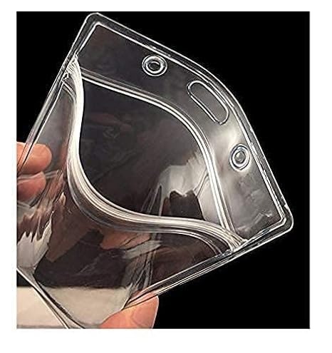 Image of AccuPrints Retractable Id Card Holder, Keychain Badge Holder, Retractable Steel Wire Reel Design Utility Keyring for Keys, Badge, Cards (Oval 1)
