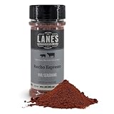 Lane's Ancho Espresso Coffee Rub, 4.0 oz - All Natural BBQ Rub Steak Seasoning with Ancho Chili & Espresso - Creates Bold Crust for Beef, Chicken, Pork & Vegetables - No MSG, Gluten-Free, Made in USA