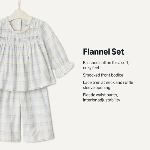 Image of Amazon Essentials x Sofia Grainge Toddler and Baby Girls' Long Sleeve Flannel Set