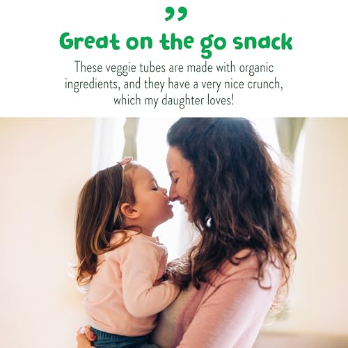 little bellies organic veggie tubes toddler snack pack of 7 x 042 oz individual packs