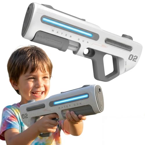 Image of VikriDA 2 in 1 (Manual /Automatic) Electric Water Gun for Holi /Auto Suction - Self Filling, Automatic Water Gun with Lights & 25 FT Range - Multicolor
