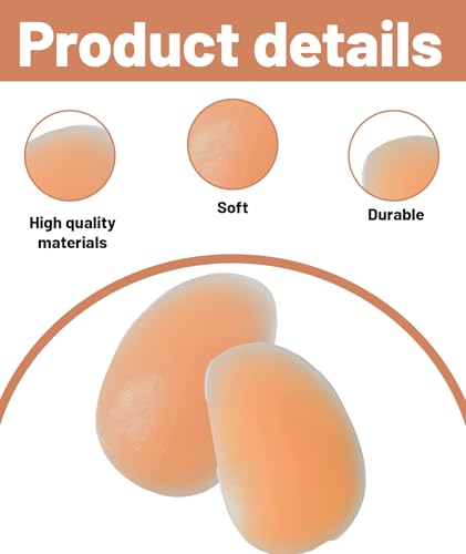 Image of 2 Pcs Hip Pads for Women, Butt Pads for Women, Hip Dip Shaper for Women, Comfortable Padded Inserts for Body Contouring Under Formal Dresses and Tight Clothing Beige