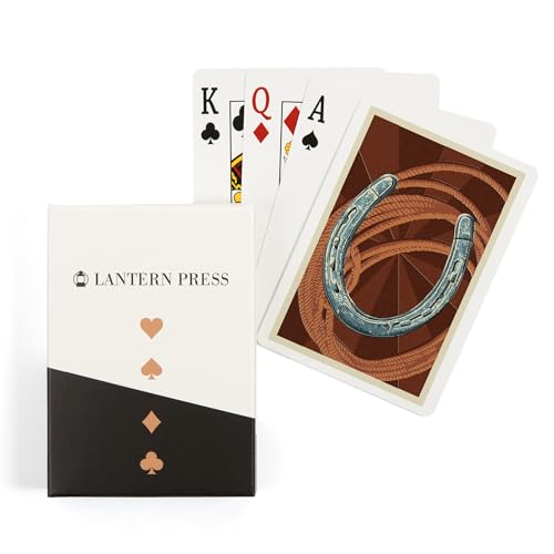 52 Naipes de Poker Letterpress Horseshoe and Rope