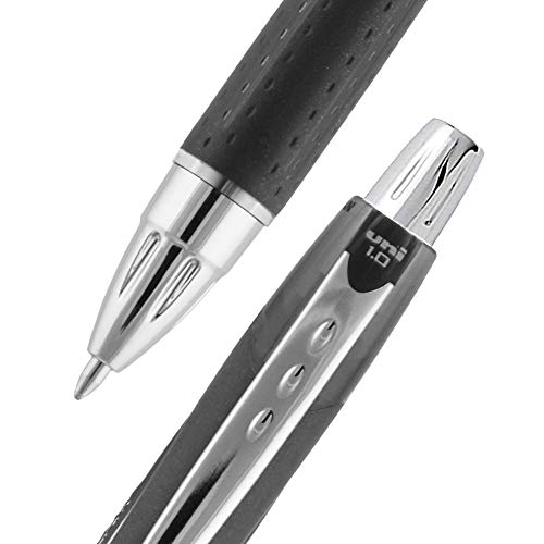 Image of uni-ball Jetstream RT Ballpoint Pens, Bold Point (1.0mm), Black, 3 Count