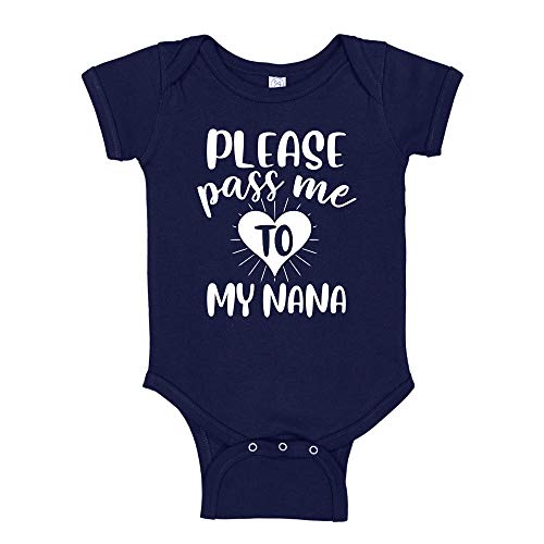 Please Pass Me to My Nana Baby Romper Romper Or Toddler Shirt Funny Grandmother Baby Clothes