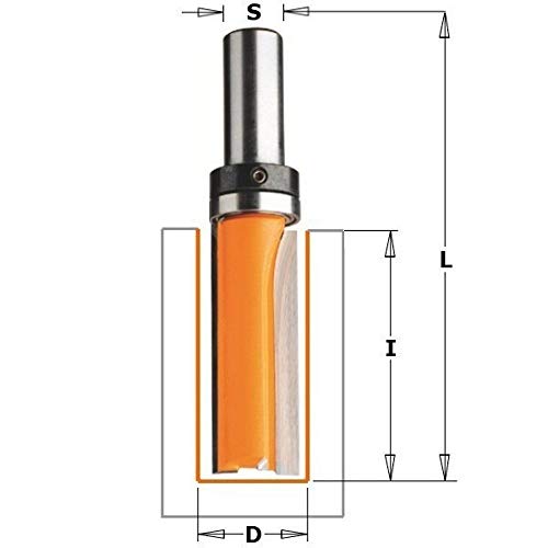 Fraise carbure HW CMT S12 D19 pour défonceuse haute performance et durable