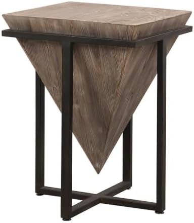 Uttermost Bertrand - 25.25 inch Accent Table - 18.25 inches Wide by 18.25 inches deep